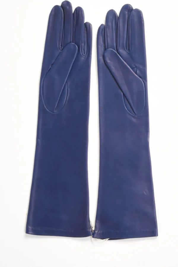 guanti in nappa bluette