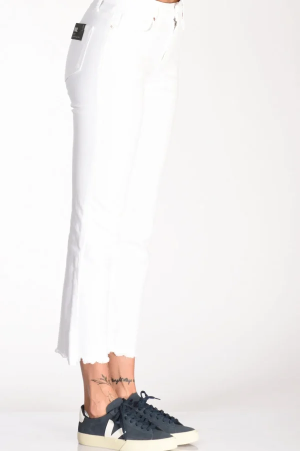 jeans sigaretta bianco