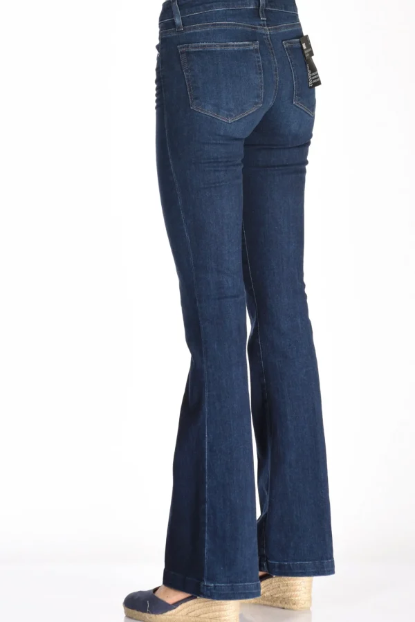 jeans zampa blu