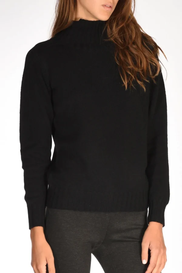 maglia collo alto nero