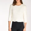 maglia girocollo bianco