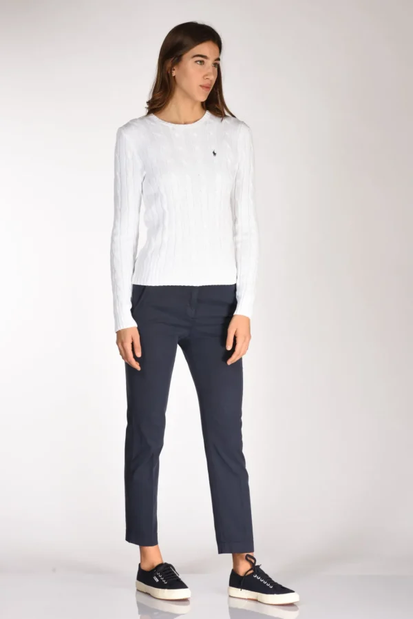 maglia girocollo bianco