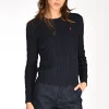 maglia girocollo blu