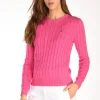 maglia girocollo fucsia