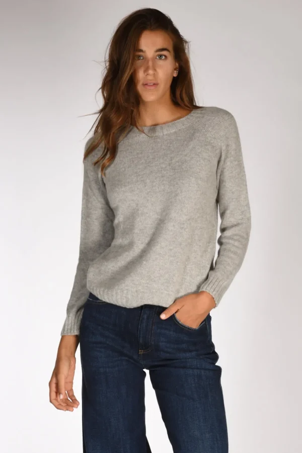 maglia girocollo grigio