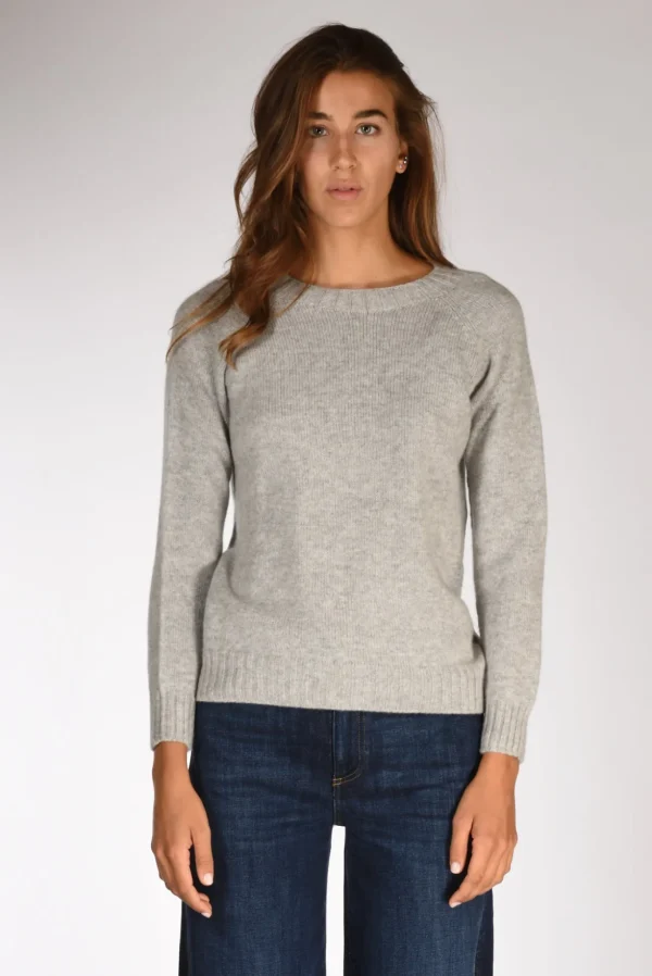 maglia girocollo grigio