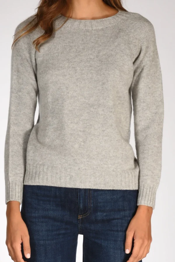 maglia girocollo grigio