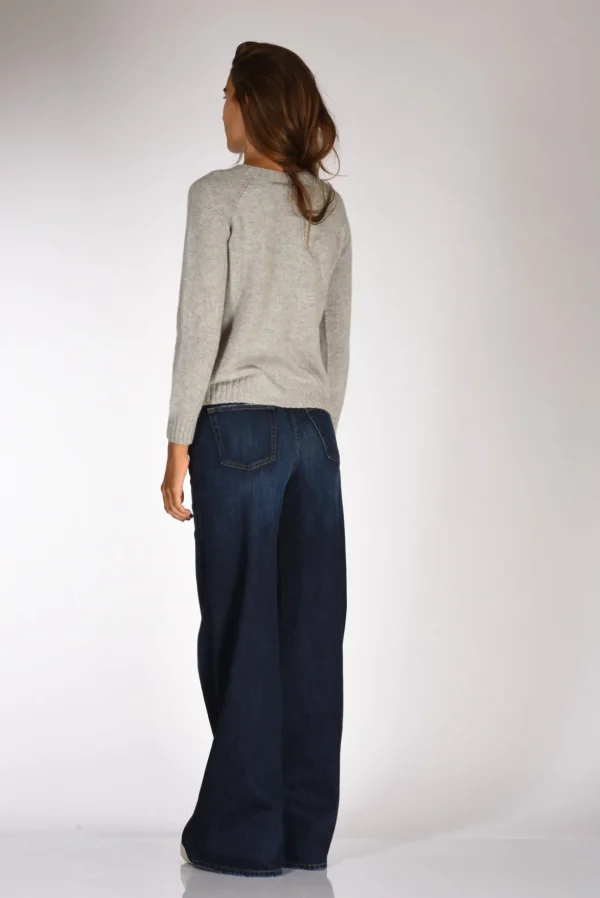maglia girocollo grigio