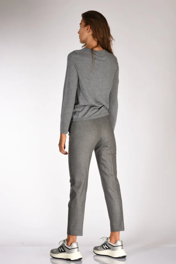 maglia girocollo grigio