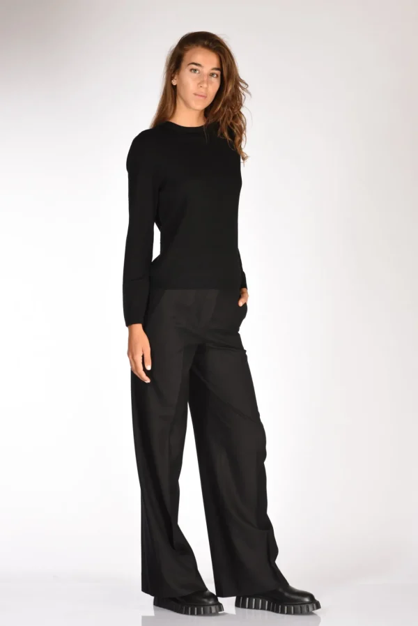 maglia girocollo nero