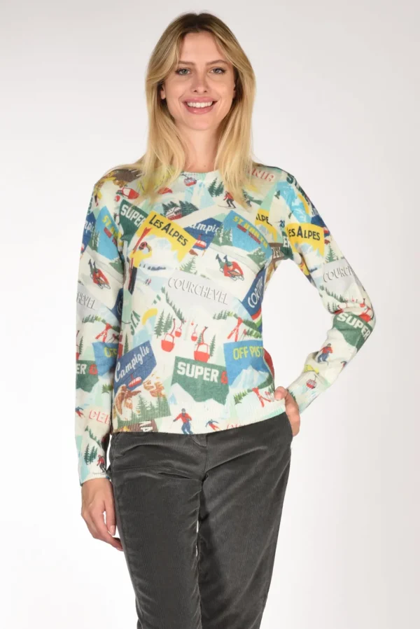 maglia new queen w multicolor
