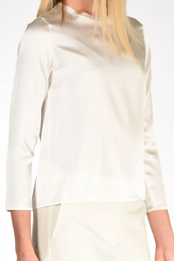 maglia seta bianco latte