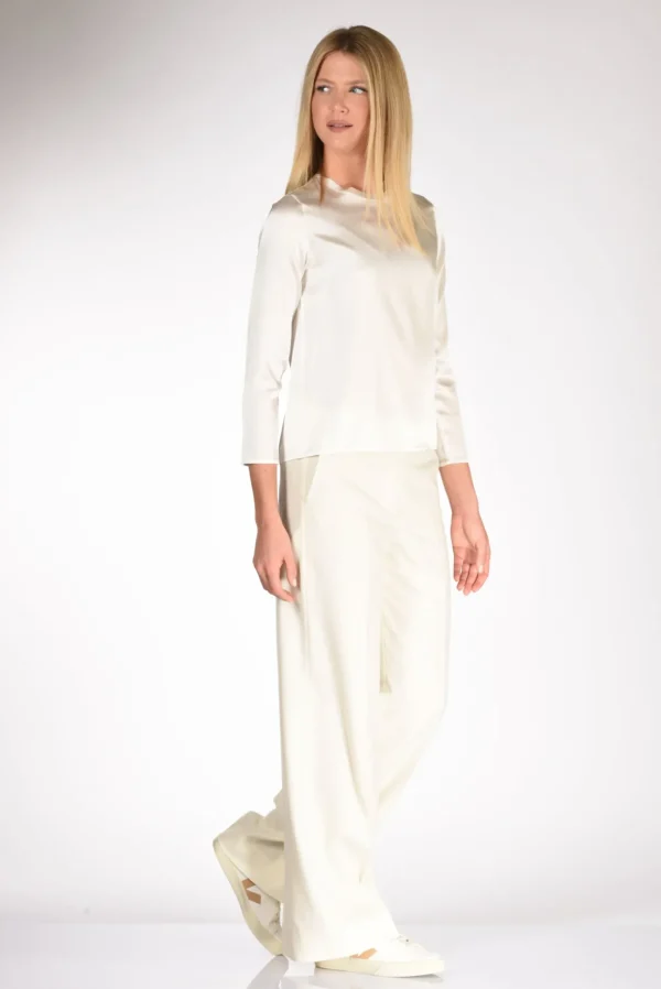 maglia seta bianco latte