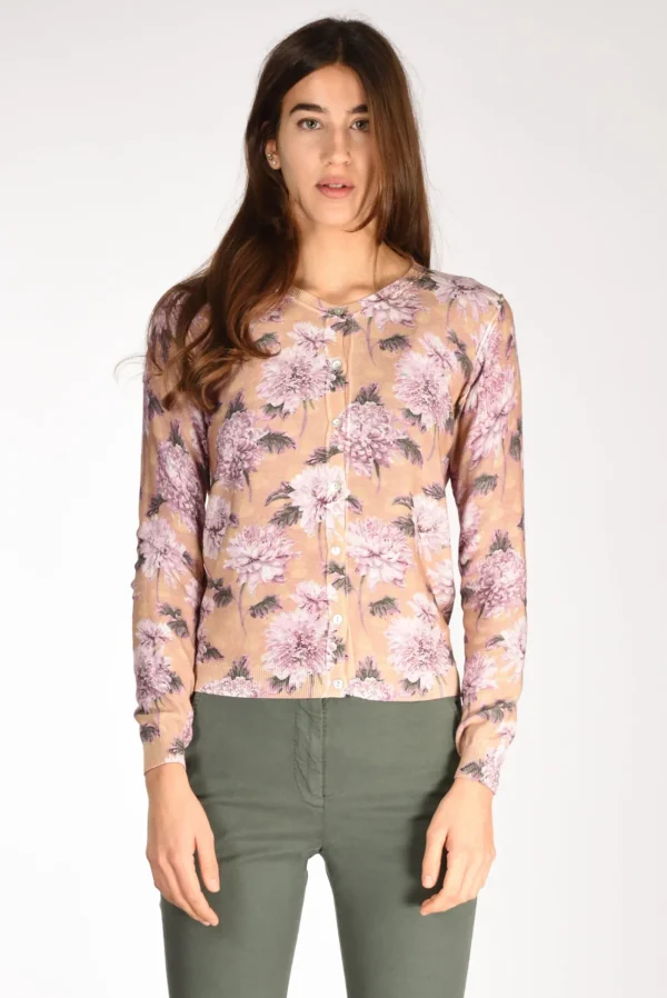 maglia stampata viola/multi