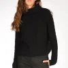 maglia treccia nero