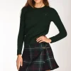 maglia treccia verde
