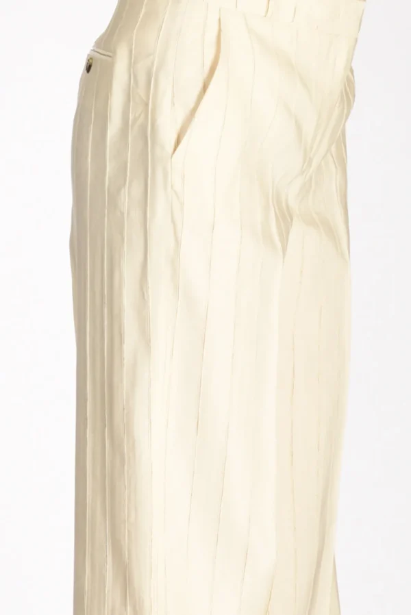 pantalone andrea bianco naturale