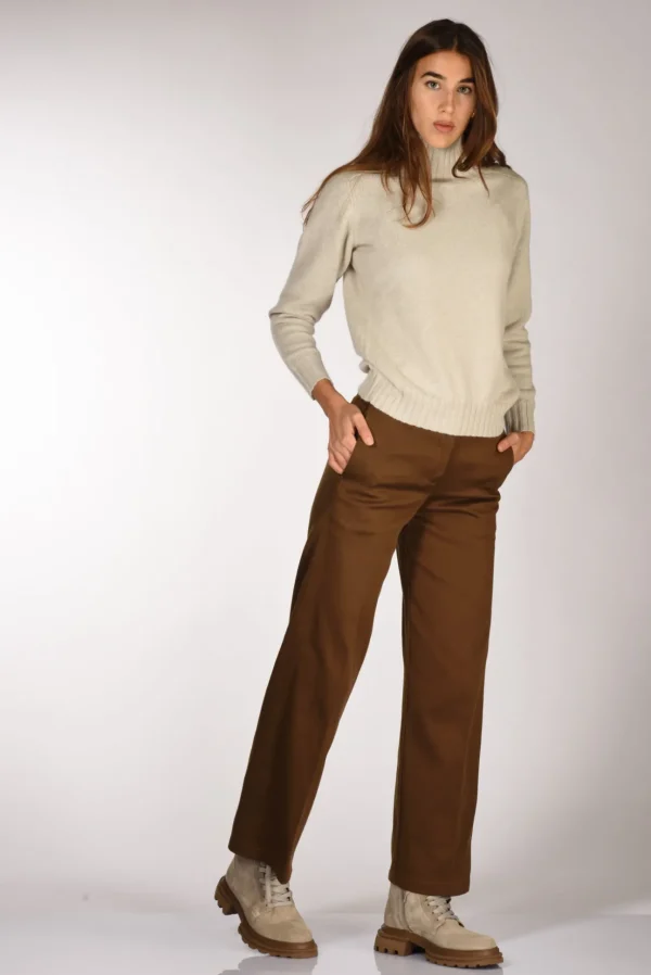 pantalone cover marrone