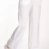 pantalone elastico bianco
