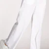 pantalone elastico bianco