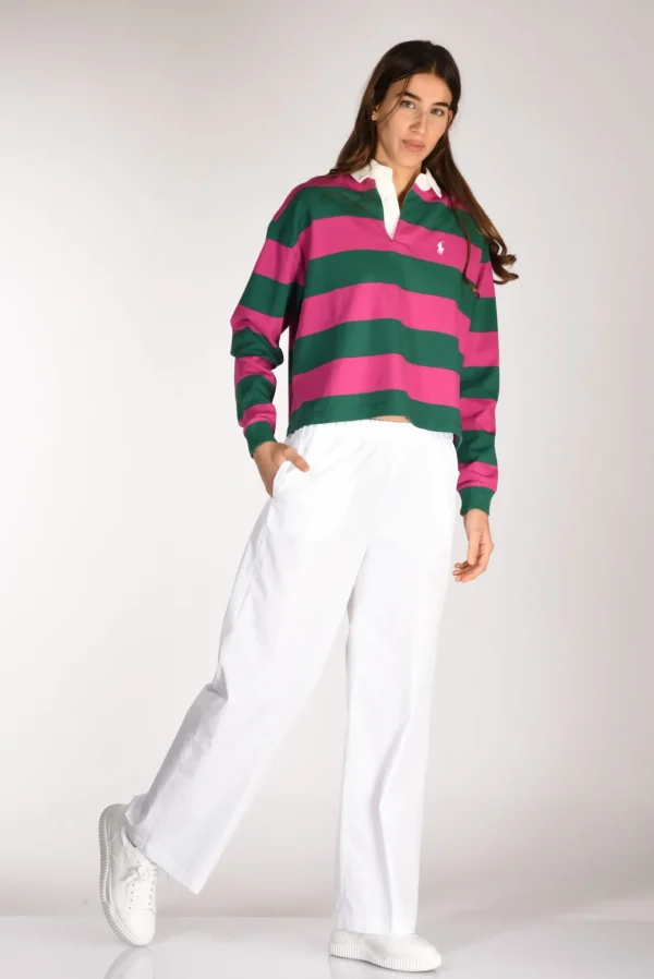 pantalone elastico bianco