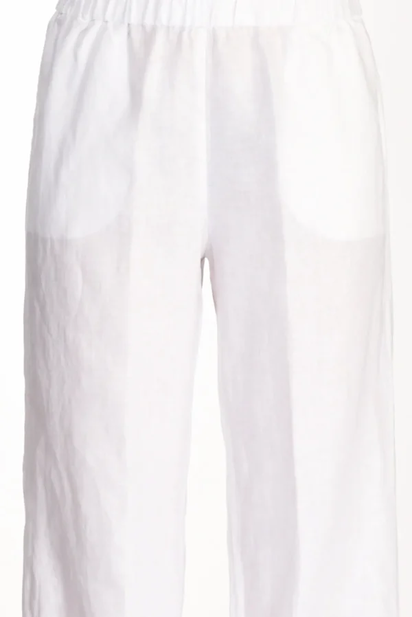 pantalone elastico bianco