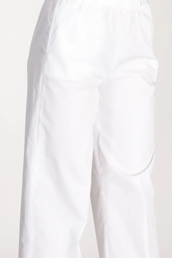 pantalone elastico bianco