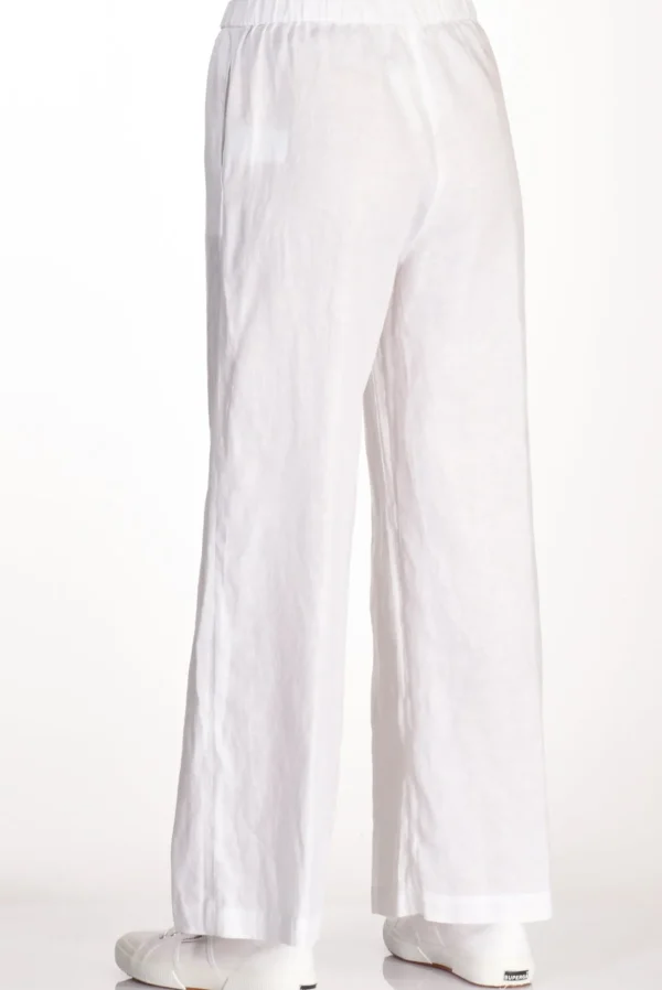 pantalone elastico bianco