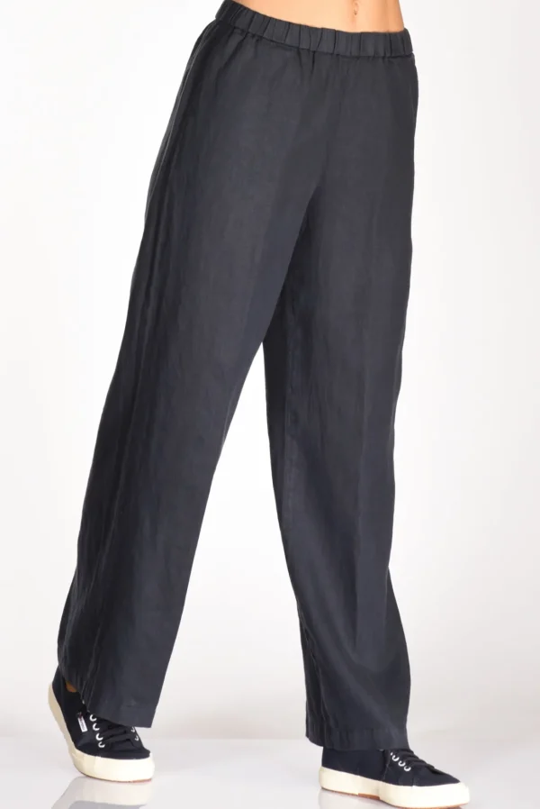 pantalone elastico blu