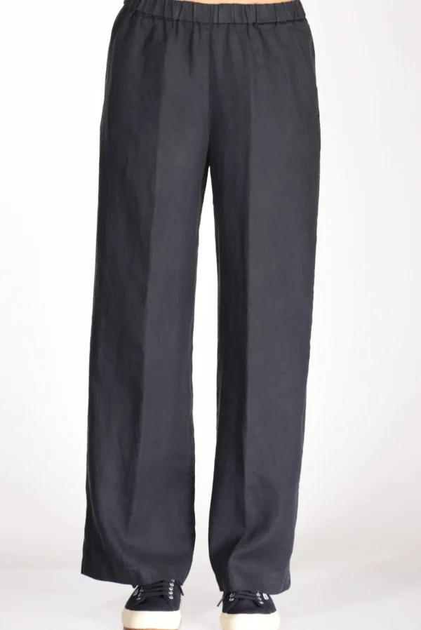 pantalone elastico blu
