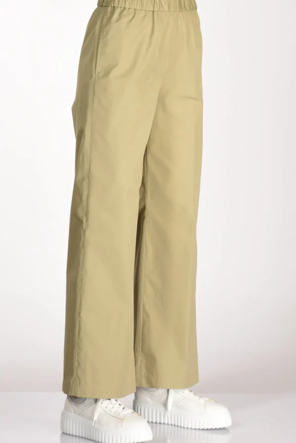 pantalone elastico verde salvia