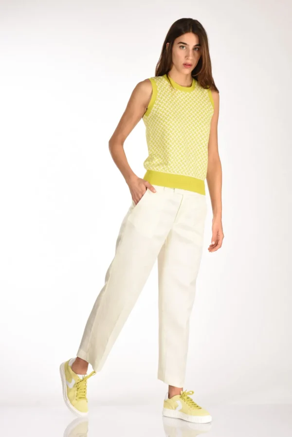 pantalone emma bianco naturale