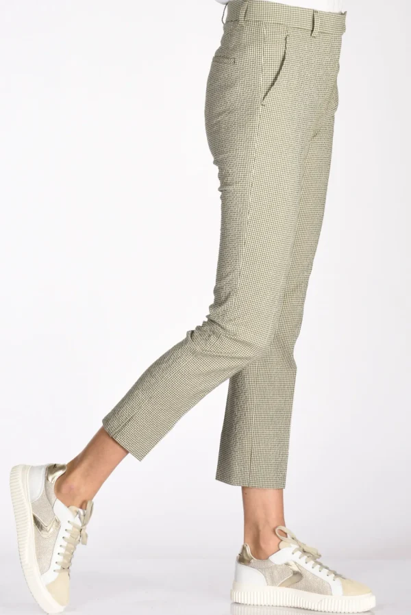 pantalone kimama verde/bianco