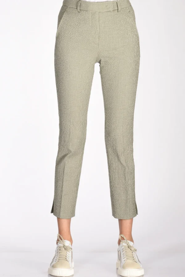 pantalone kimama verde/bianco