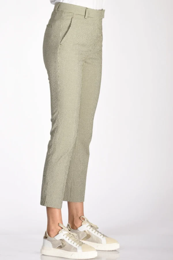pantalone kimama verde/bianco