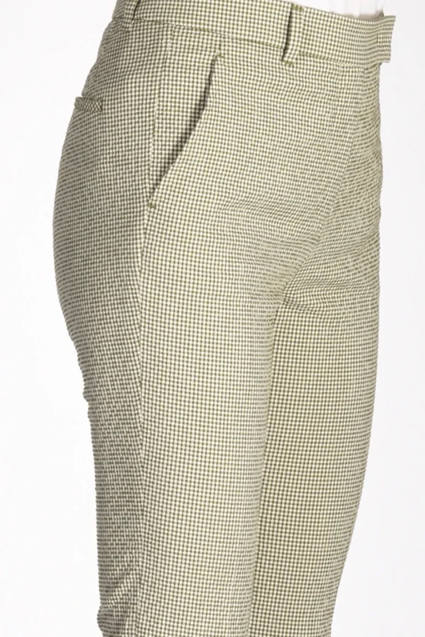 pantalone kimama verde/bianco