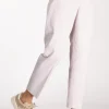 pantalone righe bianco/marrone