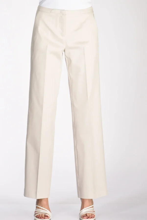 pantaloni justine bianco naturale