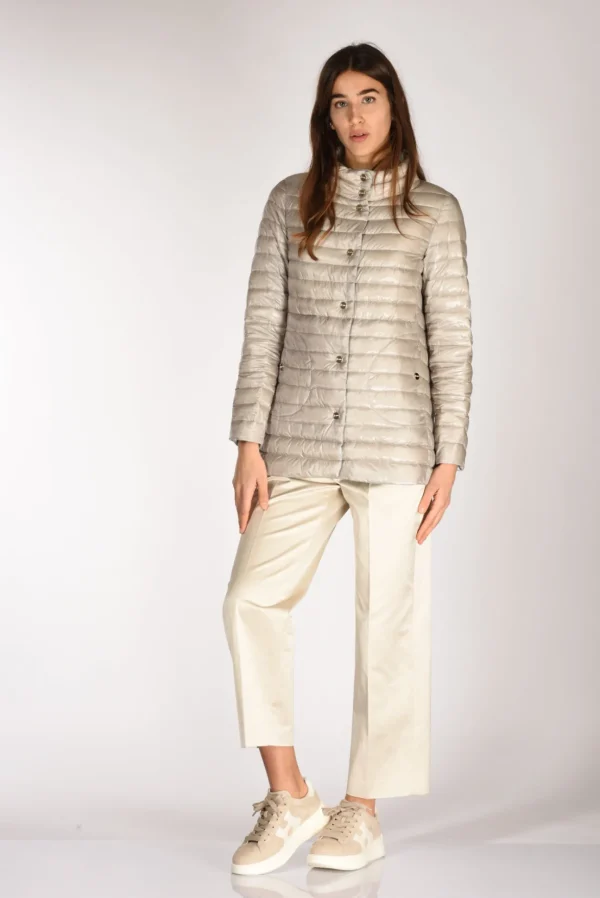 piumino reversibil azzurro/beige