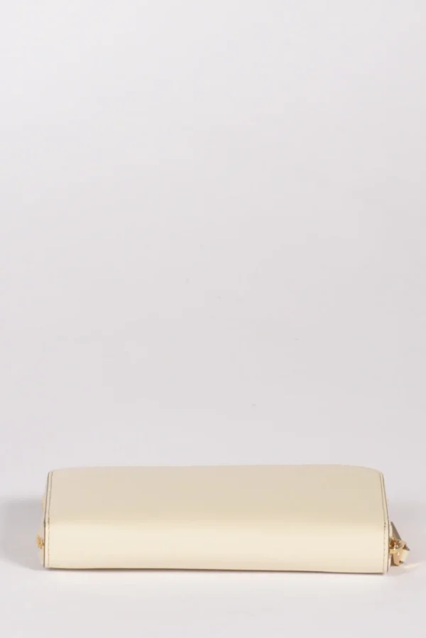 portafoglio zip bianco naturale
