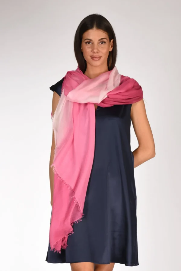 sciarpa ginevra rosa/fucsia