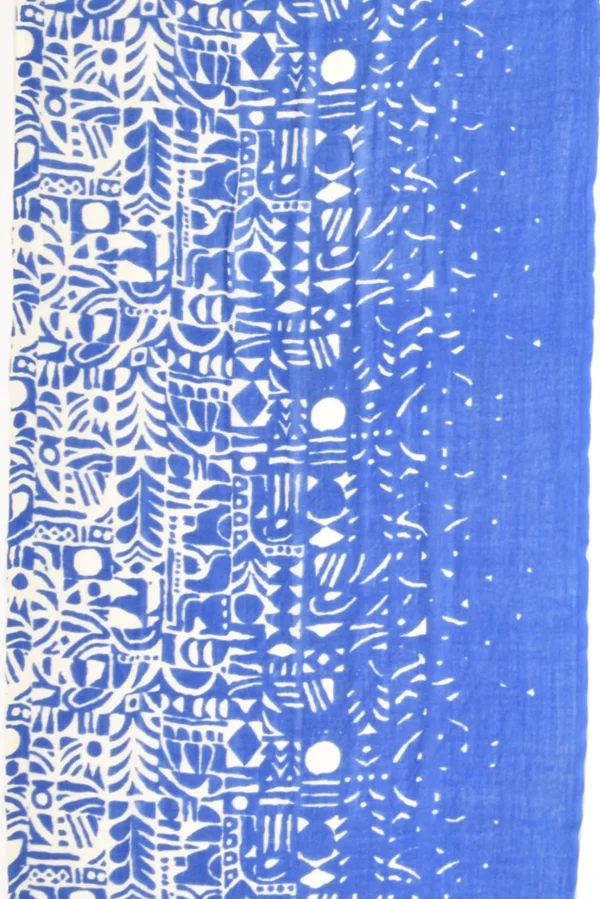 sciarpa stampata bluette