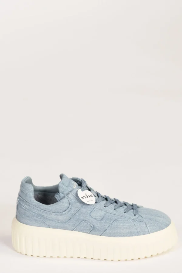 sneakers h-stripes azzurro