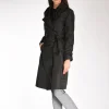 trench cintura nero