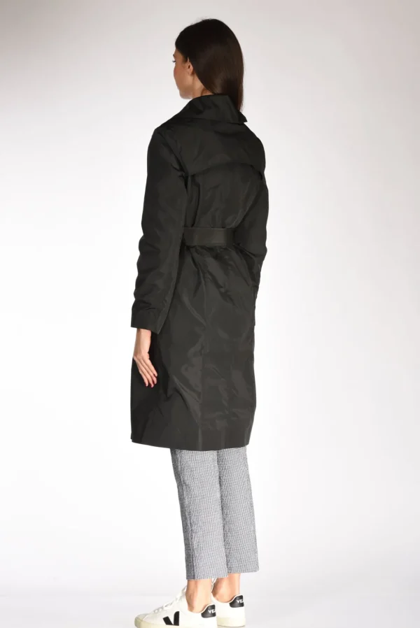 trench cintura nero