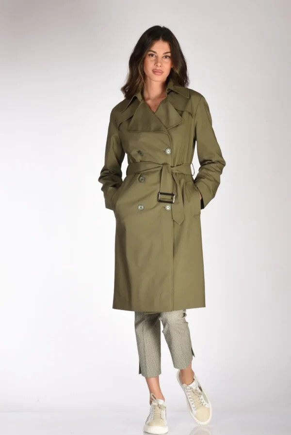 trench cintura verde