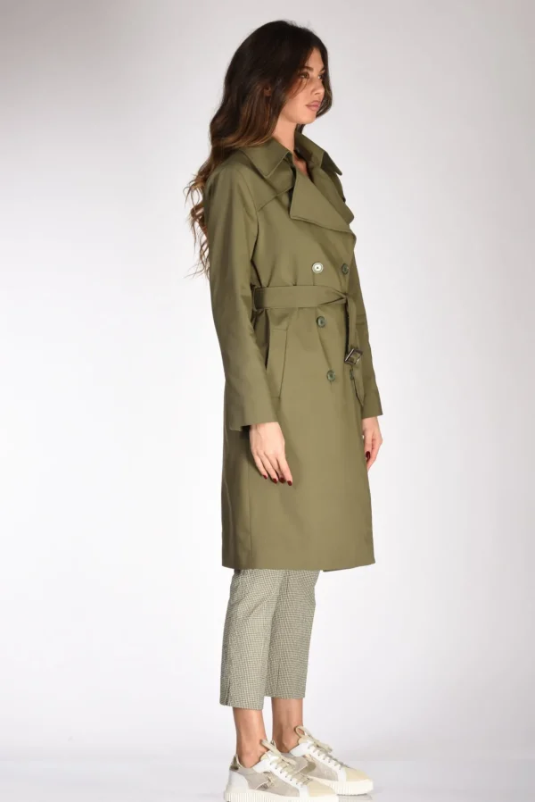 trench cintura verde