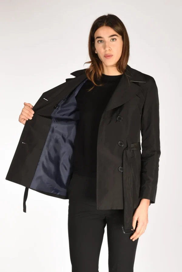 trench corto nero