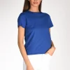 tshirt girocollo bluette