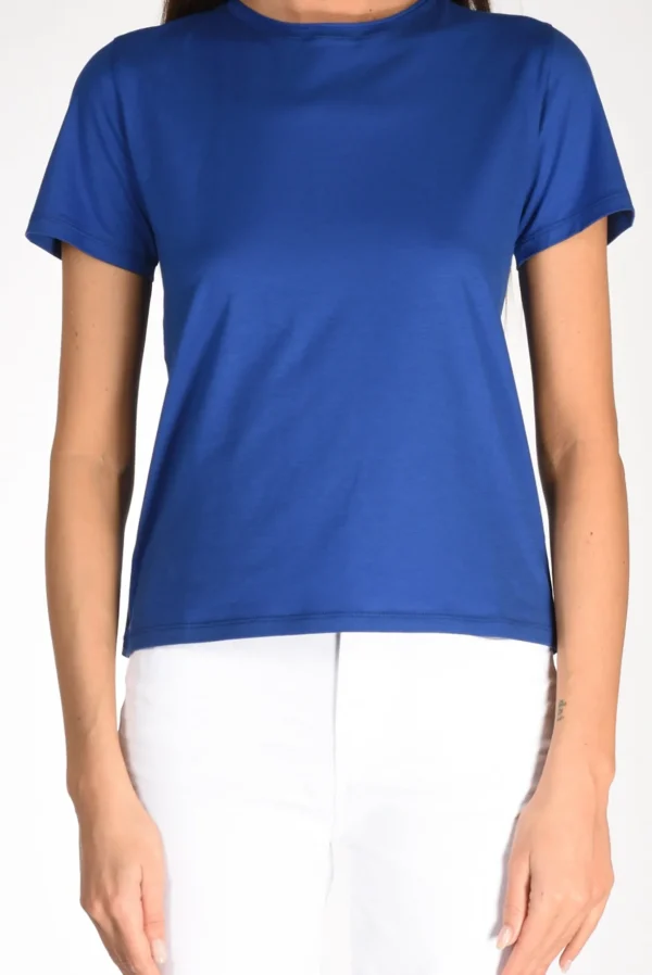tshirt girocollo bluette